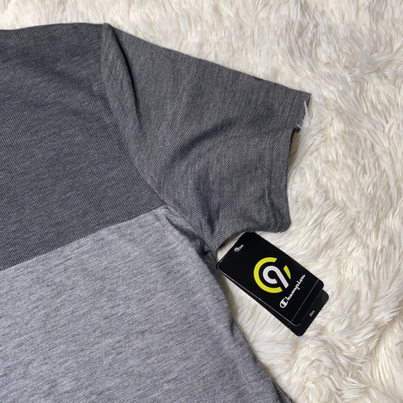 Champion Gray Duo Dry Breathable Odor Control Tee Men’s Size Small - Picture 5 of 12